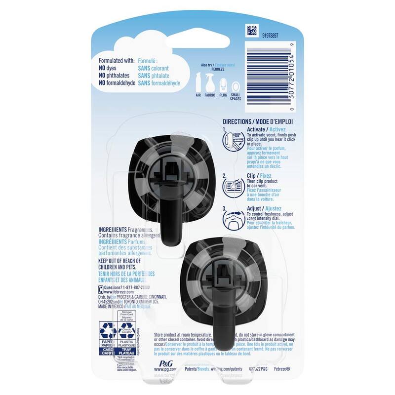 Febreze 0.07 oz. Old Spice Scent Car Vent Clip Air Freshener (2-Pack) - 003077201054
