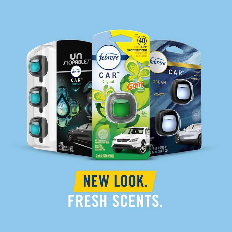 Febreze 0.07 oz. Old Spice Scent Car Vent Clip Air Freshener (2-Pack) - 003077201054