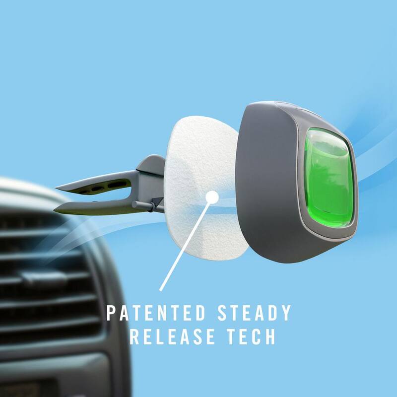Febreze 0.06 oz. Linen and Sky Scent Car Vent Clip Air Freshener (2-Pack) - 003077201052