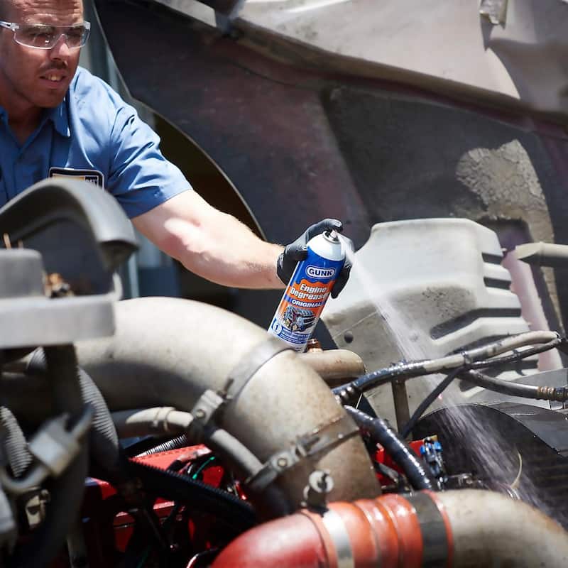 GUNK 15 oz. Original Heavy-Duty Engine Degreaser and Cleaner Spray - EB1CA/6