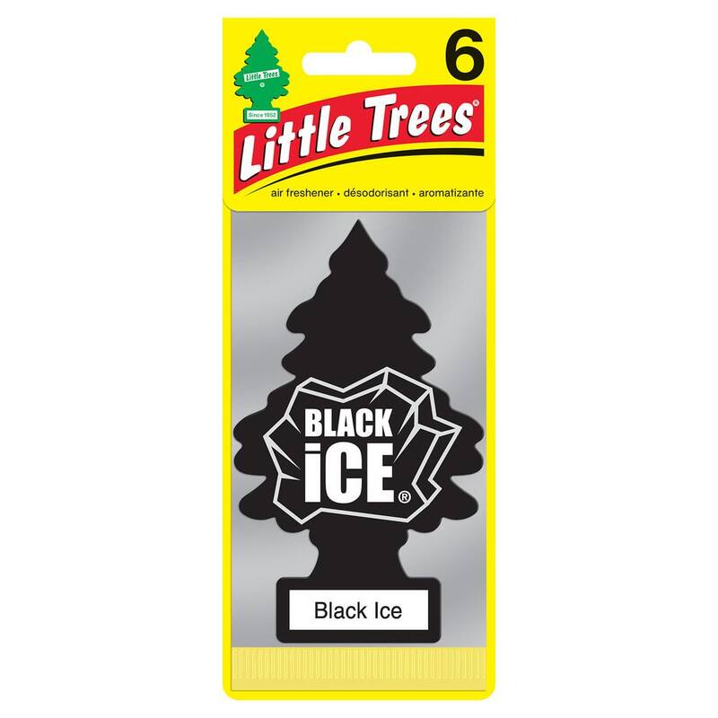 Little Trees Black Ice Solid Air Freshener (6-Pack) - U6P-60155