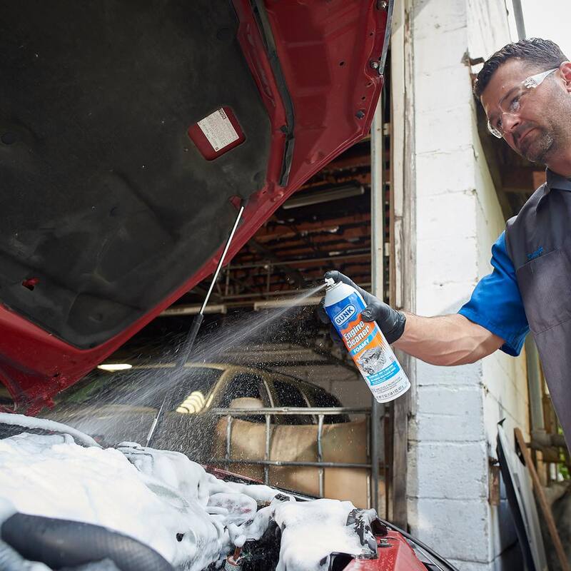 GUNK 17 oz. Foamy Engine Cleaner and Degreaser Spray - FEB1CA/6