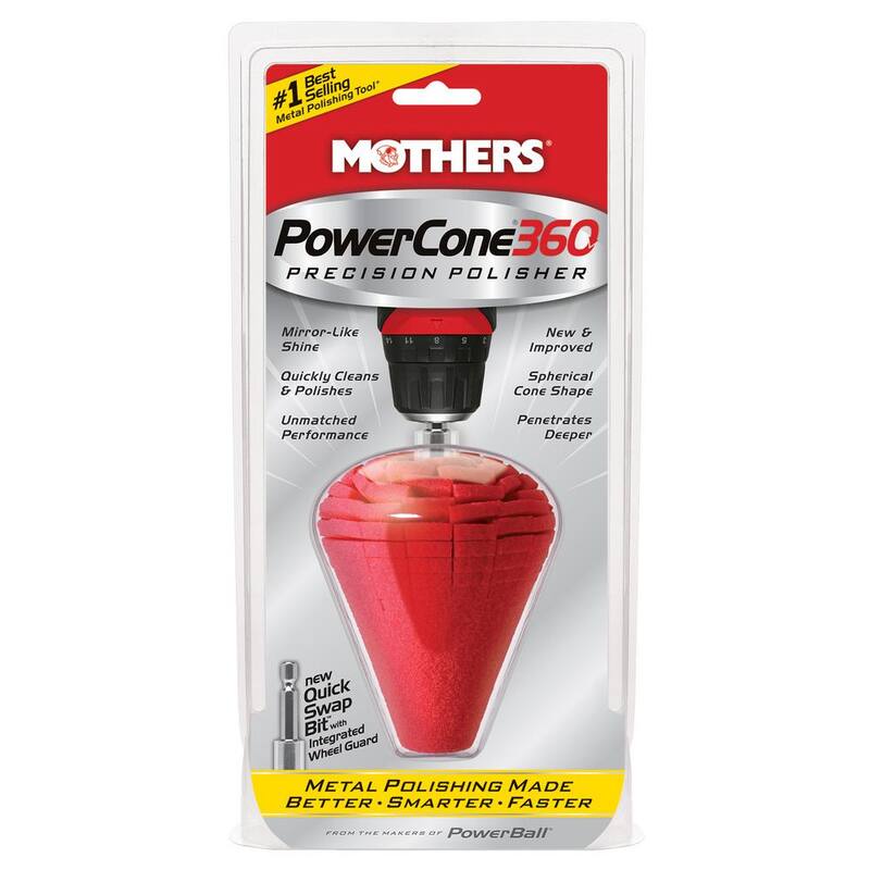 MOTHERS PowerCone 360 Metal Polishing Attachment for Cordless Drills - 05146