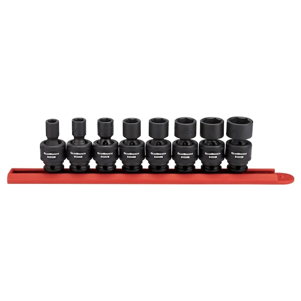 Kd Tools 3/8" Drive Impct Sckts, SAE Univ, 6 pt., 3/8"Dr, 8 pcs., SAE - 84917N