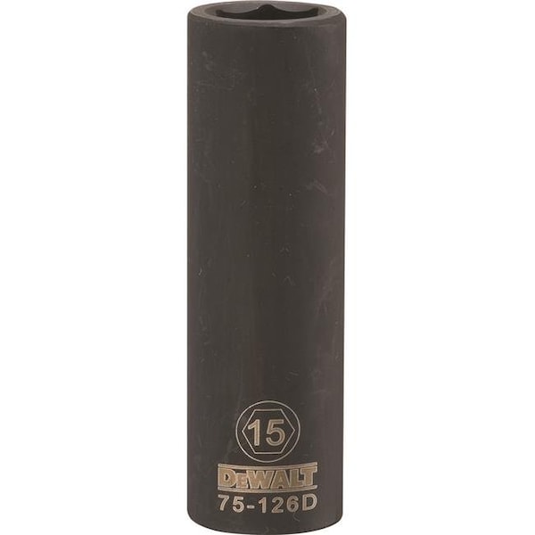 Stanley Stanley Tools 228384 15mm Impact Socket - 0.5 in. Drive - 228384