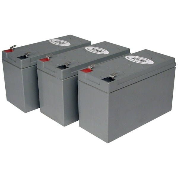 Tripp Lite UPS Battery, Select Best, Powerware, Liebert and Other UPS, (3) 12V DC, 9 Ah - RBC53