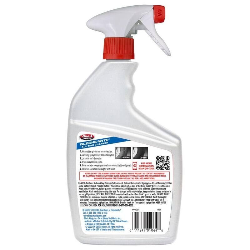 Black Magic 32 oz. Bleche-Wite Tire Cleaner - 120066