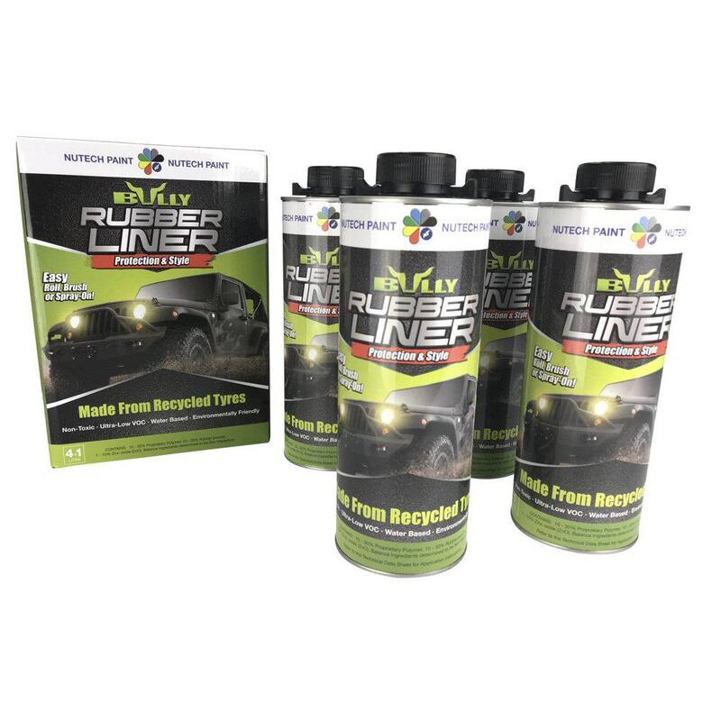 Unbranded Environmentally Friendly Water Based Rubber Truck Bed Liner in Lightning Grey (4-Box) - BU31004