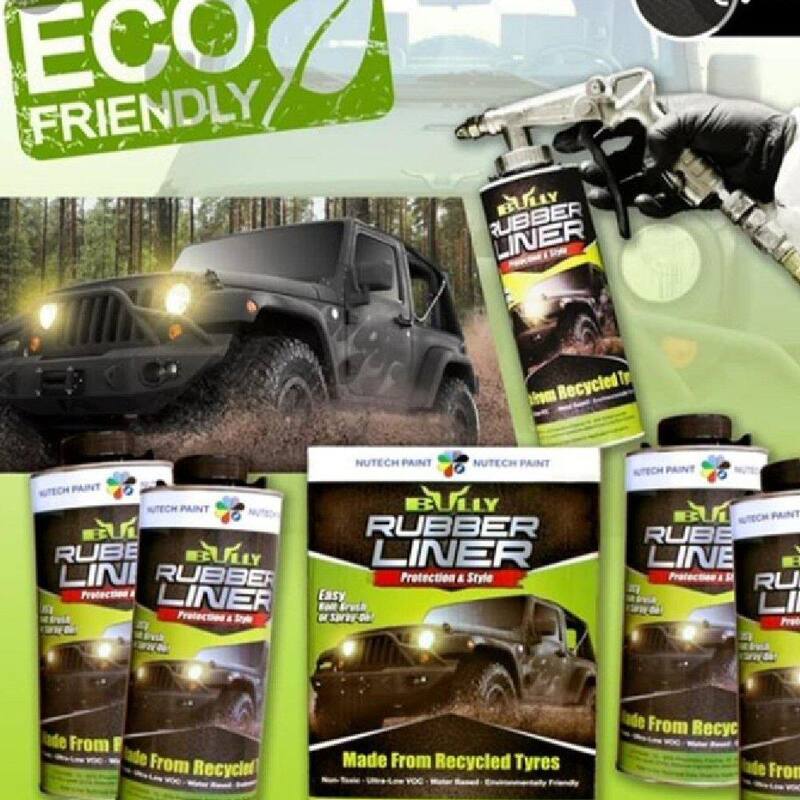 Unbranded Environmentally Friendly Water Based Rubber Truck Bed Liner in Lightning Grey (4-Box) - BU31004