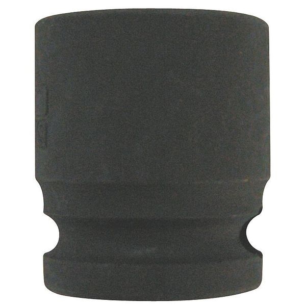 Westward 3/8 in Drive Impact Socket 17 mm Size 6 pt Standard Depth, Black Oxide - 4NFT4