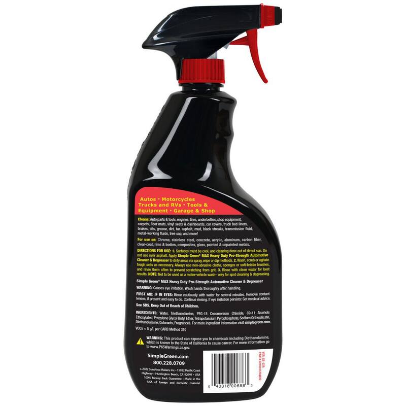 Simple Green 32 oz. Max Automotive Cleaner and Degreaser - 0210101204032