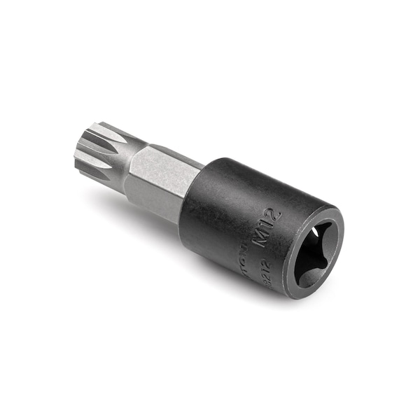 Tekton 3/8 Inch Drive x M12 Triple Square Bit Impact Socket - SIB18212