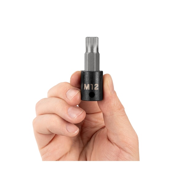 Tekton 3/8 Inch Drive x M12 Triple Square Bit Impact Socket - SIB18212