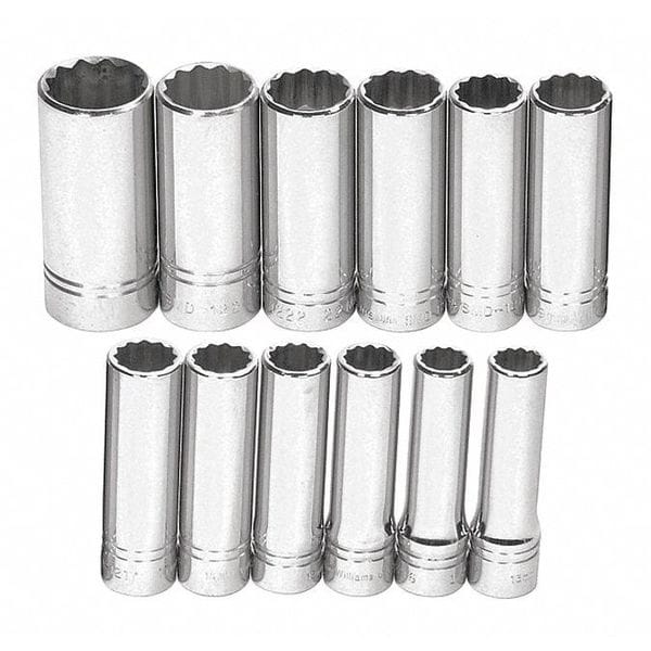 Williams 1/2" Drive Deep Socket Set - MSSD-12RC