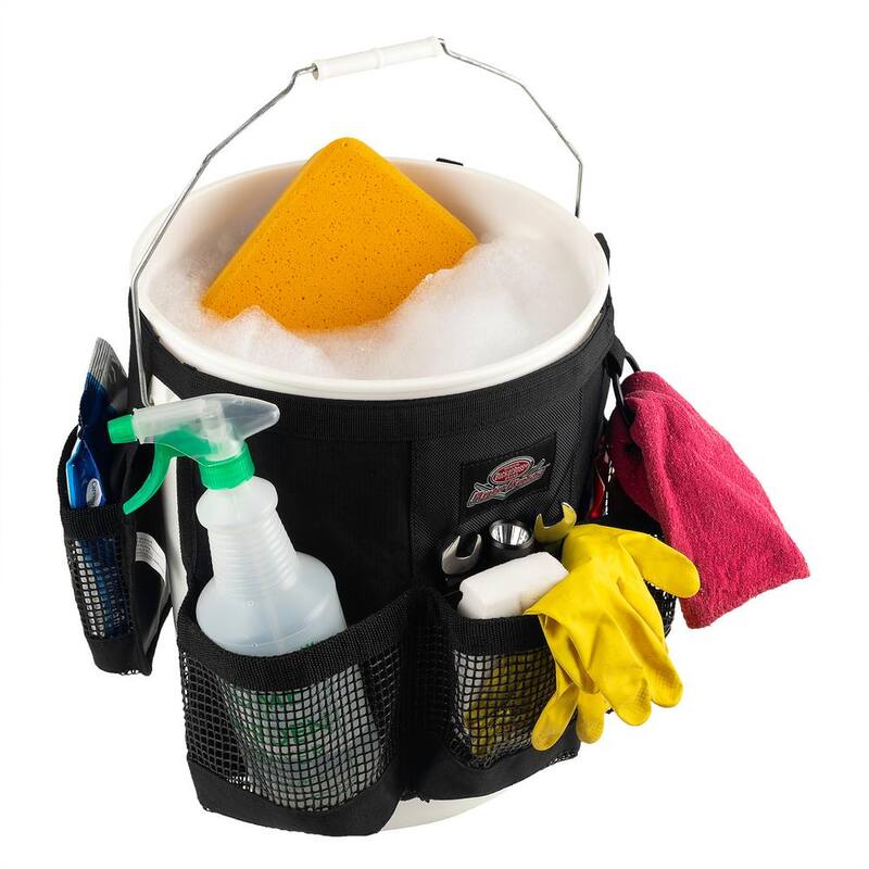 BUCKET BOSS Auto Boss Wash Boss 5 Gal. Bucket Car Accessory Organizer for Car Wash Cleaning or Car Detailing Supplies - AB30060