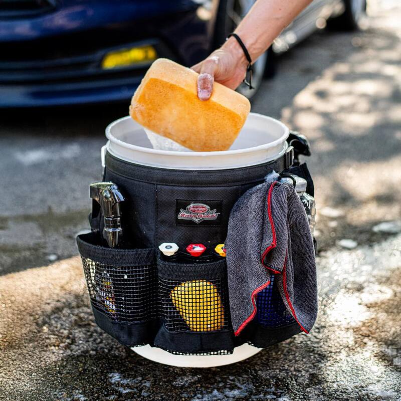 BUCKET BOSS Auto Boss Wash Boss 5 Gal. Bucket Car Accessory Organizer for Car Wash Cleaning or Car Detailing Supplies - AB30060