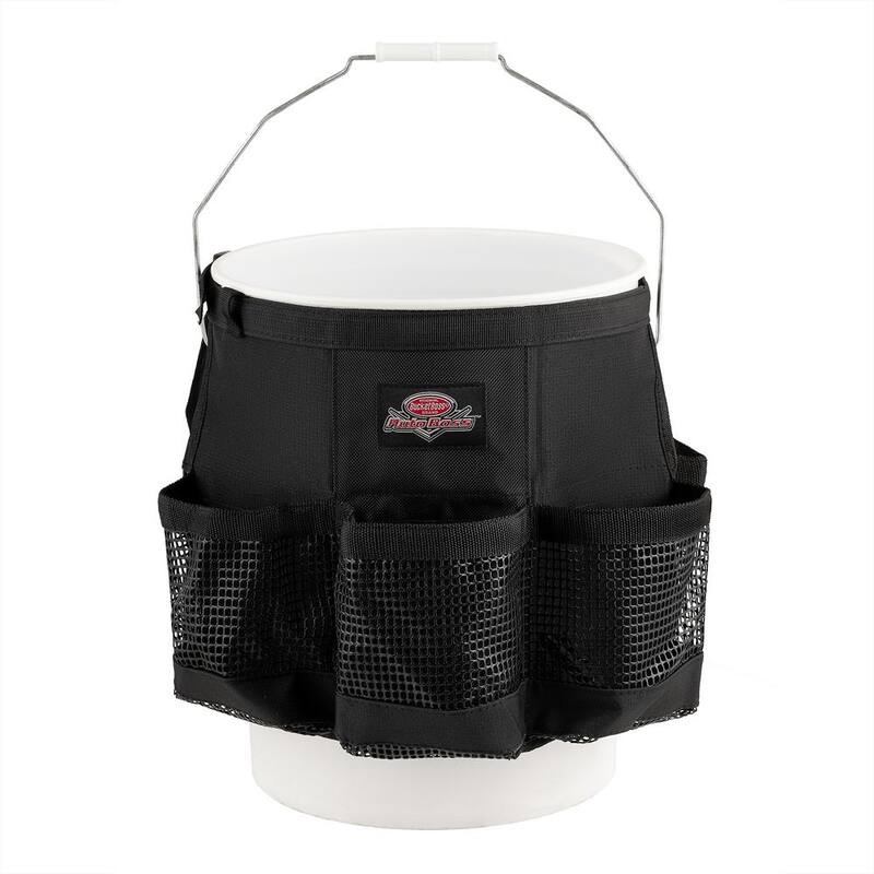 BUCKET BOSS Auto Boss Wash Boss 5 Gal. Bucket Car Accessory Organizer for Car Wash Cleaning or Car Detailing Supplies - AB30060