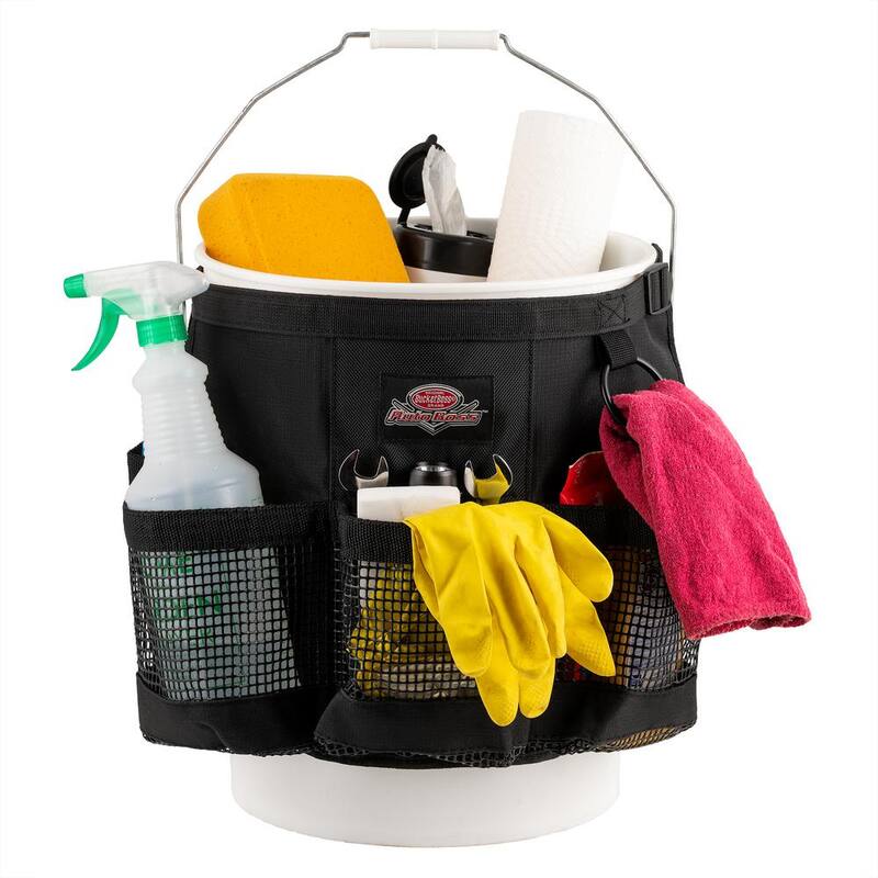 BUCKET BOSS Auto Boss Wash Boss 5 Gal. Bucket Car Accessory Organizer for Car Wash Cleaning or Car Detailing Supplies - AB30060