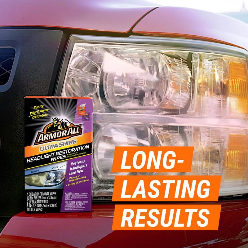 Armor All Armor All Ultra Shine Headlight Restoration Wipes (6 count) - E302794400