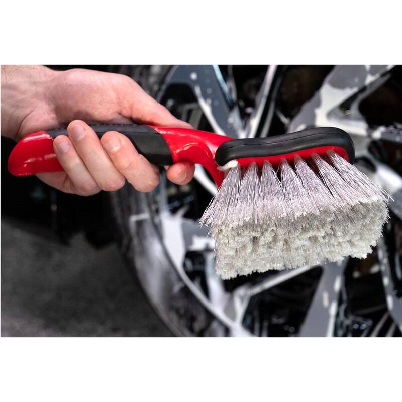 MOTHERS Automotive Car Care Wheel Brush with Scratch-Free Bristles - 155700