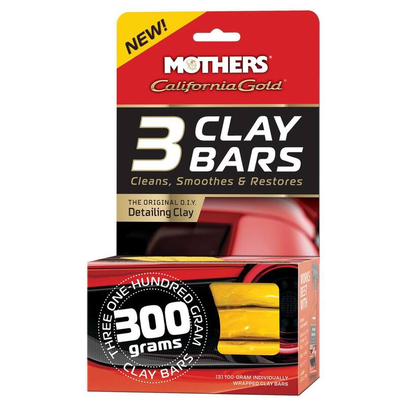 MOTHERS 100 g California Gold Auto Detailing Clay Bar (3-Pack) - 07242
