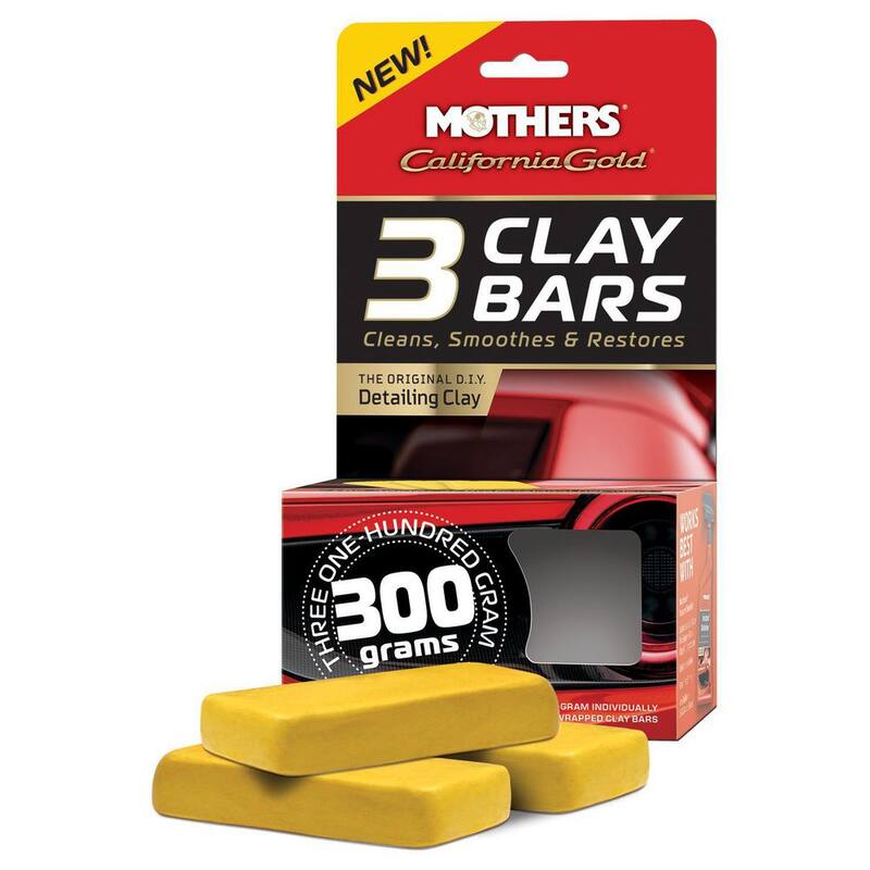 MOTHERS 100 g California Gold Auto Detailing Clay Bar (3-Pack) - 07242