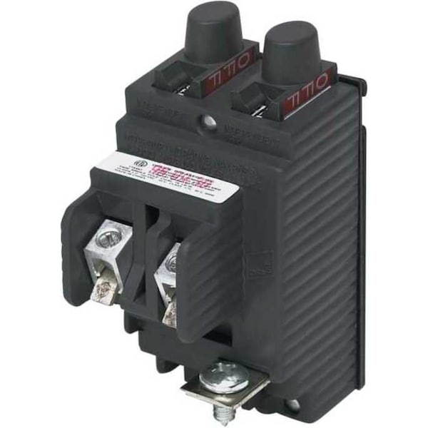 Pushmatic Miniature Circuit Breaker, UBIP Series, 20/20A, 1 Pole, 120/240V AC, 10kA at 120V AC - UBIP2020