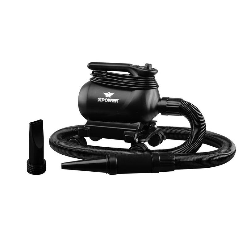 XPOWER A-12 Professional Car Dryer Blower with 2 Heat Settings and Mobile Dock with Caster Wheels - A-12
