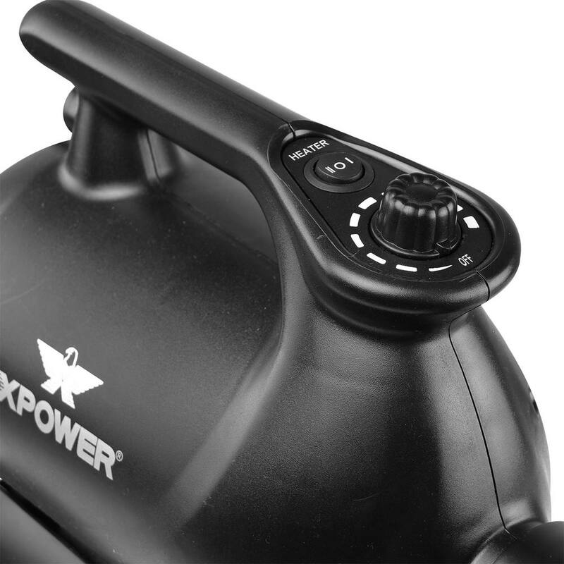 XPOWER A-12 Professional Car Dryer Blower with 2 Heat Settings and Mobile Dock with Caster Wheels - A-12