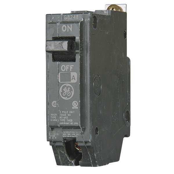 Ge Miniature Circuit Breaker, THQB Series, 30A, 1 Pole, 120/240V AC, 10kA at 120/240V AC - THQB1130