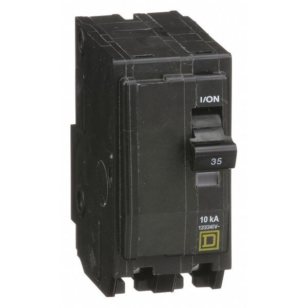 Square D Miniature Circuit Breaker, QO Series, 35A, 2 Pole, 120/240V AC, 10kA at 120/240V AC - QO235