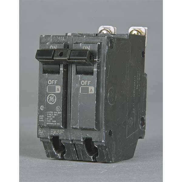 Ge Miniature Circuit Breaker, THQB Series, 30A, 2 Pole, 120/240V AC, 10kA at 120/240V AC - THQB2130