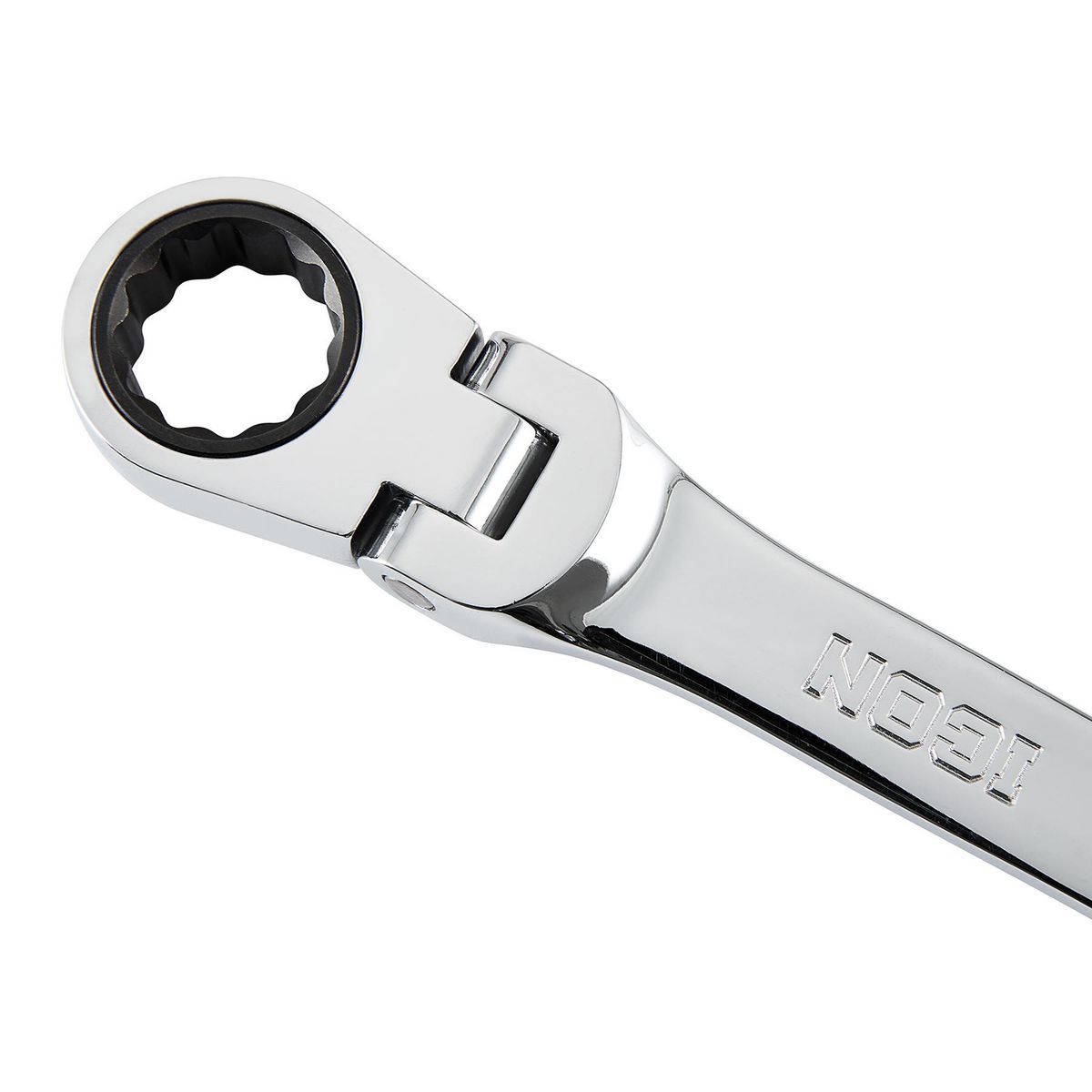 Juego de llaves combinadas de trinquete métricas con cabeza flexible de 10 piezas, marca Icon Professional Stubby - 57492