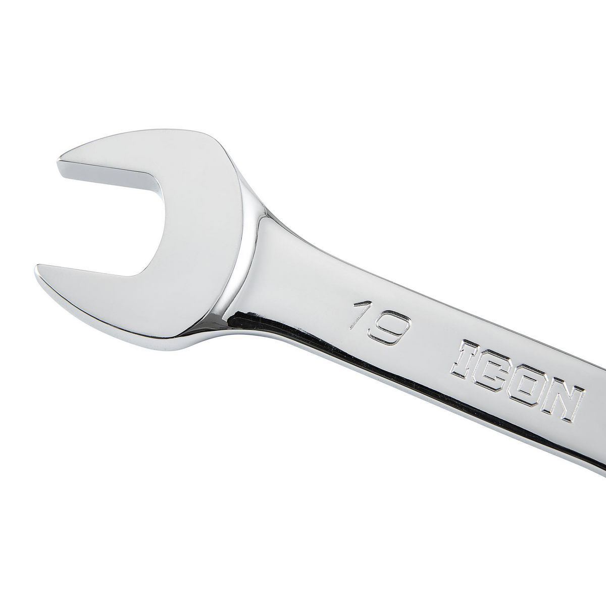 Juego de llaves combinadas de trinquete métricas con cabeza flexible de 10 piezas, marca Icon Professional Stubby - 57492