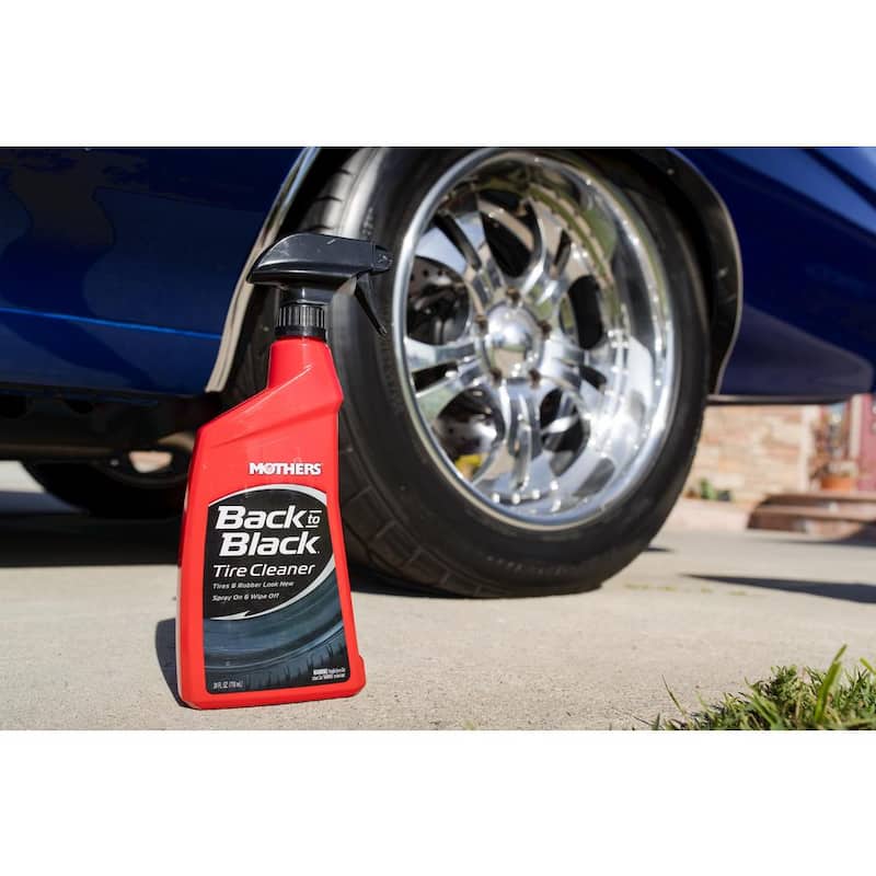 MOTHERS 24 oz. Back-To-Black Tire Cleaner Spray - 09324