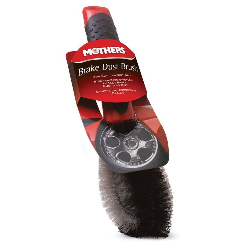 MOTHERS Automotive Car Care Brake Dust Brush with Scratch-Free Bristles - 156100