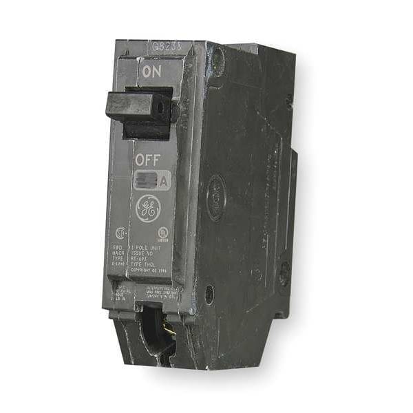 Ge Molded Case Circuit Breaker, THQL Series, 20A, 1 Pole, 120/240V AC, 10kA at 120/240V AC - THQL1120