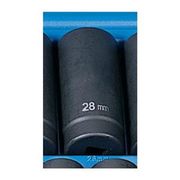 Grey Pneumatic Grey Pneumatic GRE2028MD .50in. Drive Metric Deep Impact Socket - 28mm - GRE2028MD