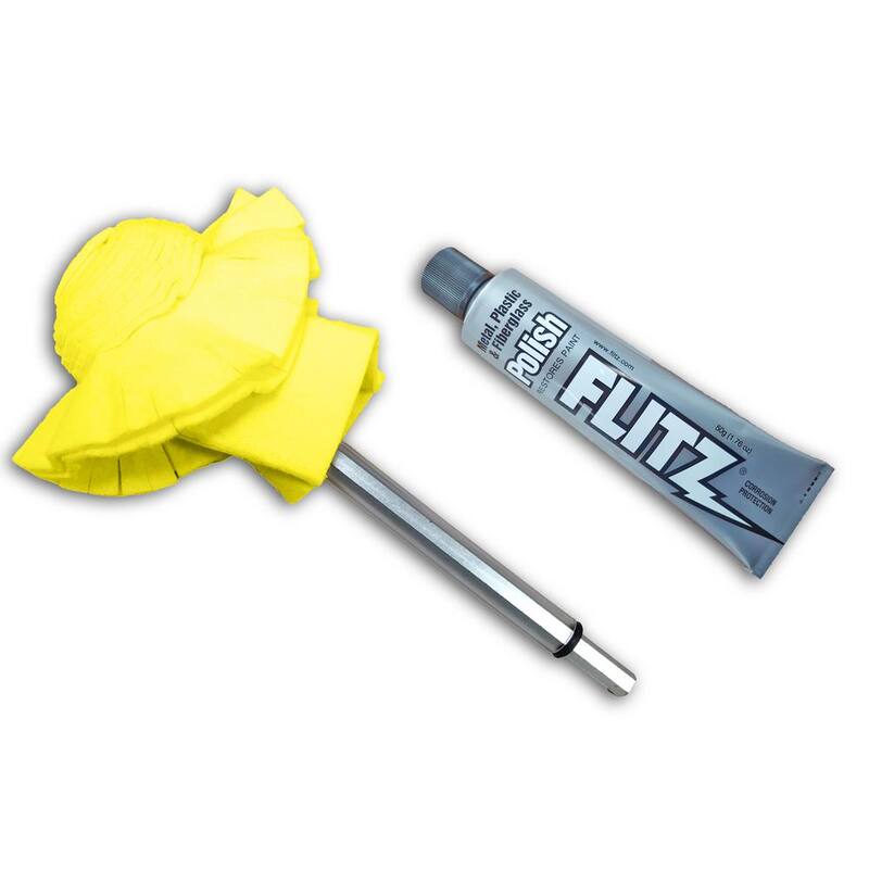 Flitz 2 in. Yellow Original Super Mini Buff-Balls in Clamshell - SM 10250