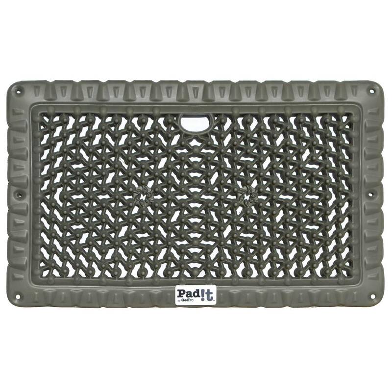 GelPro Pad-It Green 11 in. x 18 in. Lightweight Stadium Seat/Kneeling Pad - 118-00-1118-3