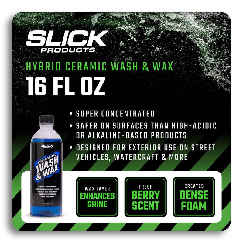 SLICK PRODUCTS Hybrid Ceramic Wash and Wax 16 oz. - SP-HCWW-16