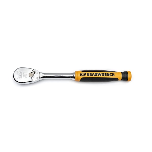 Gearwrench 3 Piece 1/4", 3/8" & 1/2" Drive 90-Tooth Dual Material Teardrop Ratchet Set - 81207T