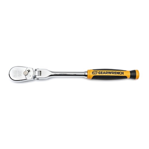 Gearwrench 2 Piece 1/4" & 3/8" Drive 90-Tooth Dual Material Flex Head Teardrop Ratchet Set - 81204T