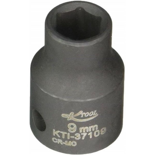 K-Tool International K Tool International KTI-37109 0.37 in. Drive 6 Point Impact Socket; Shallow - 9 mm - KTI-37109