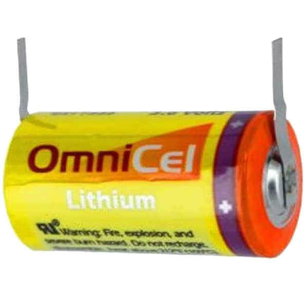 Omnicel ER34615 3.6 Volt 19 Ah D High Energy Lithium Battery w/ Tabs - ER34615/T