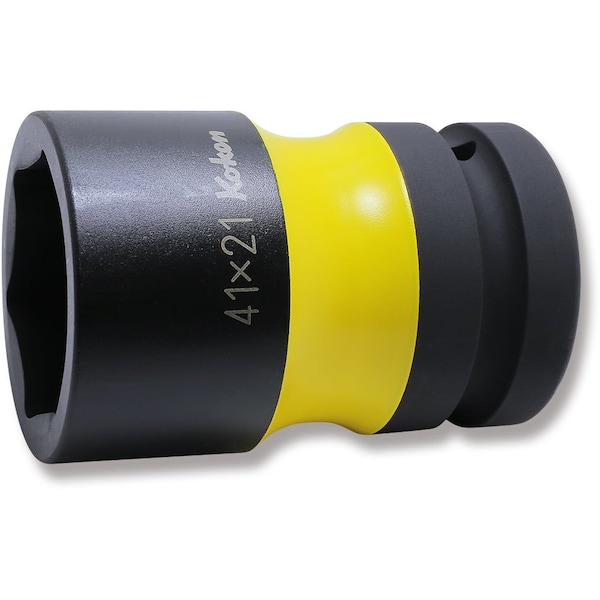 Ko-Ken Rear Wheel Nut Socket 41 x 21mm Hex x Square 87mm Color coded 1 Sq. Drive - PW8P-41X21