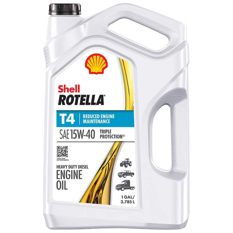 Shell Rotella T4 Triple Protection SAE 15W-40 Diesel Motor Oil 1 Gal. - 550045126