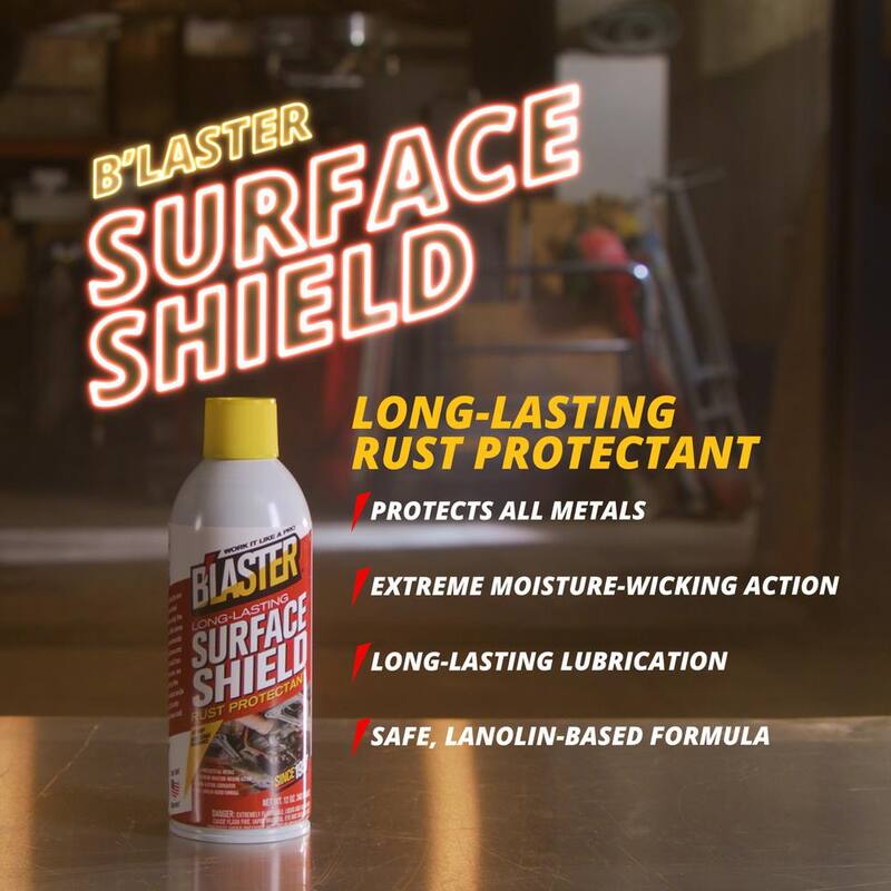Blaster 12 oz. Long-Lasting Surface Shield Rust and Corrosion Protectant, Lubricant Spray (Pack of 6) - 16-SS