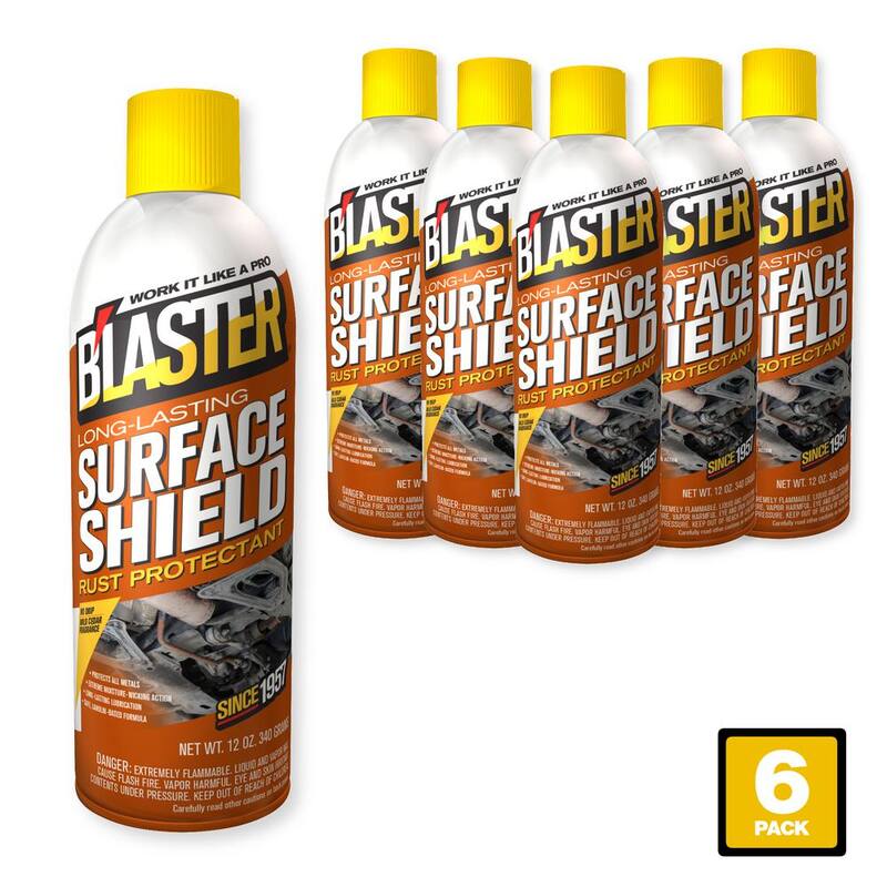 Blaster 12 oz. Long-Lasting Surface Shield Rust and Corrosion Protectant, Lubricant Spray (Pack of 6) - 16-SS
