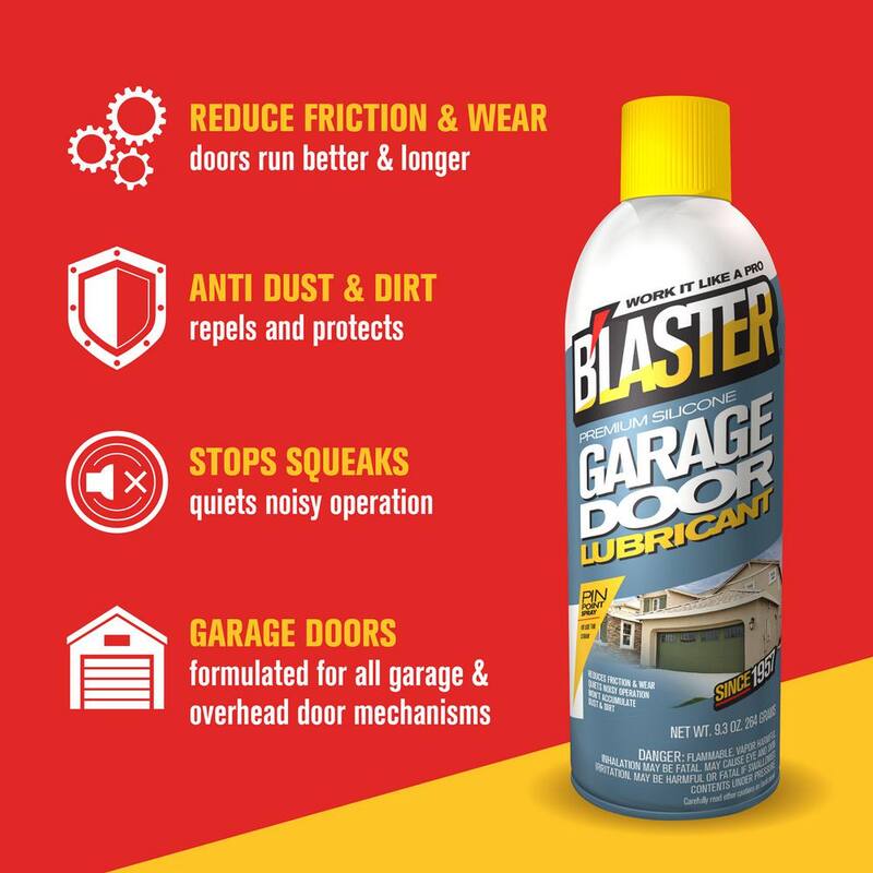 Blaster 9.3 oz. Premium Silicone Garage Door Lubricant Spray - 16-GDL